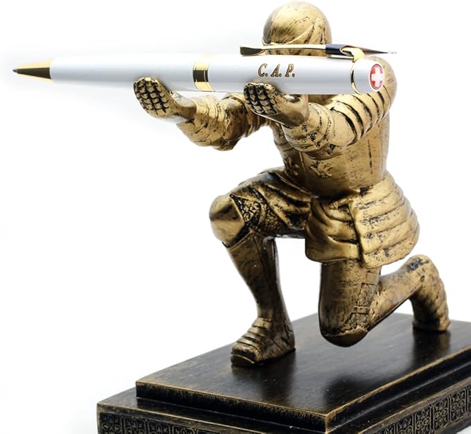 Free Engraving - Personalized Expert Ballpoint Pen, Medium Point, Roller pens, Groomsmen Gift, Free Custom Engraved Gifts for Men, Women (White)