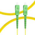 FLYPROFiber- OS2 Single Mode Fiber, 2M SC/APC to SC/APC Fiber Optic Path Cable by FLYPROFiber