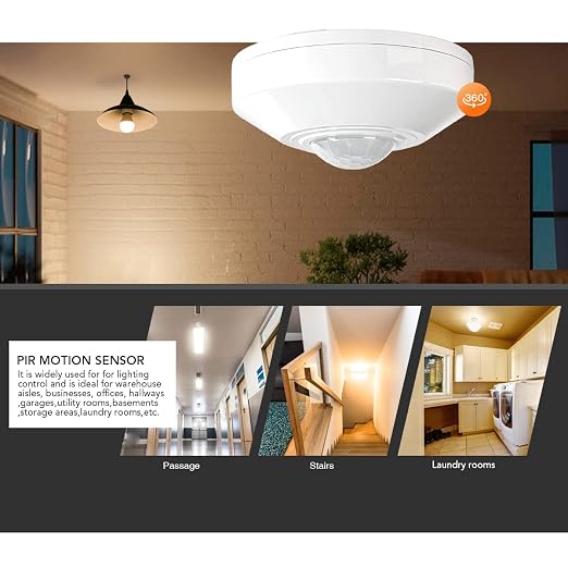 RAYZEEK DC 12/24V 10A Low Voltage Ceiling Sensor Pir Occupancy Motion Detector - Image 6