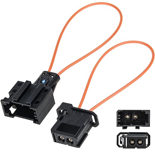 Mellbree 2Pcs Fiber Optic Loop, Female and Male Fiber Optic Bypass Loop Adapter by Mellbree