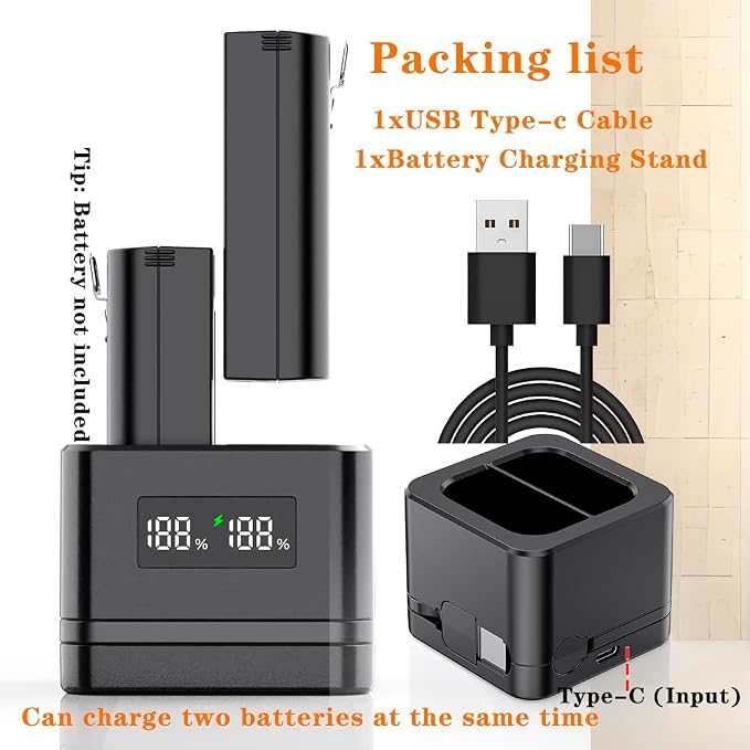 2 Pack Upgraded, Batteries Charger, A Charger Compatible - Image 6