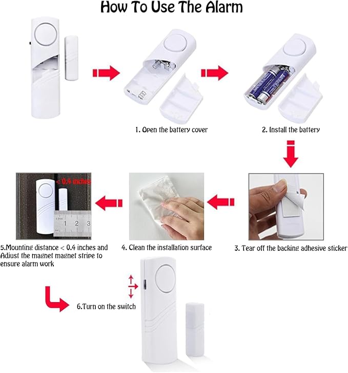24Pack Door Window Alarms - Image 7