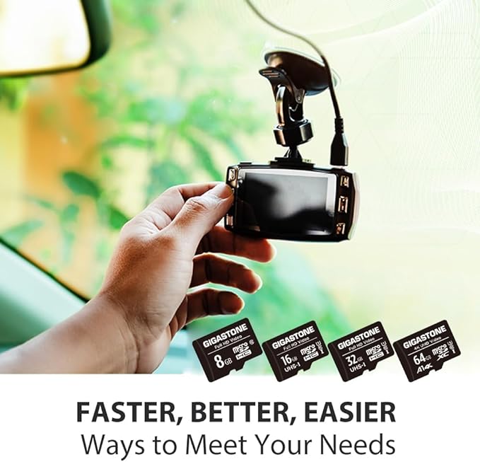 GIGASTONE 64GB Micro SD Card 2-Pack, A1 V30 4K Video Recording, Surveillance - Image 6