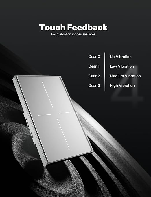 MOES Full Touch Smart Switch, SF Wall Light Switch, Neutral Wire Required - Image 3