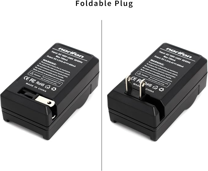 Norifon NP-80 Wall Charger for Casio Exilim EX-G1, Exilim EX-N1, Exilim EX-N2 - Image 2