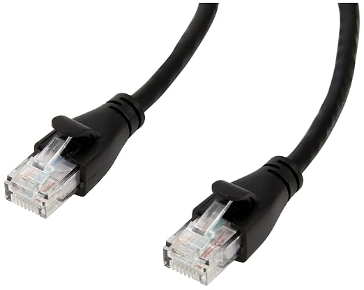Amazon Basics RJ45 Cat-6 Ethernet Patch Internet Cable, 1Gbps Transfer Speed by AmazonBasics