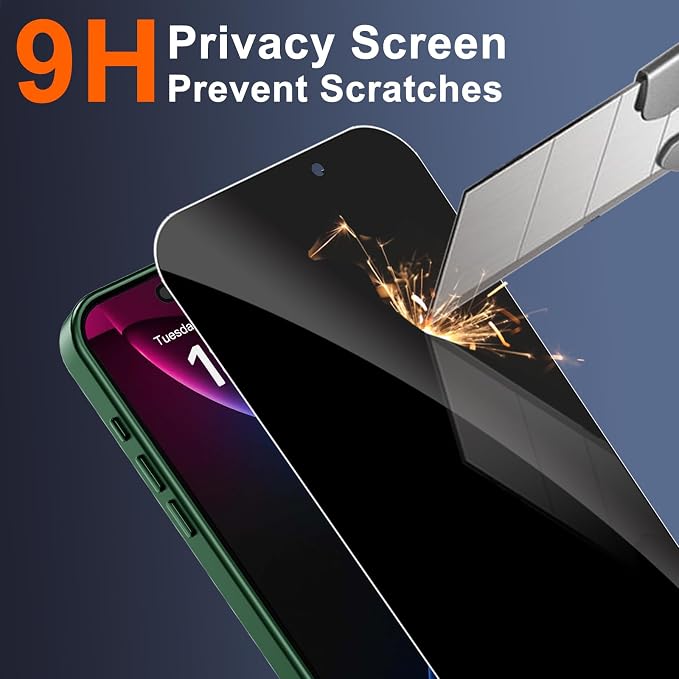 for iPhone 15 Pro Case with Privacy Screen Protector and Camera Protection - Image 8