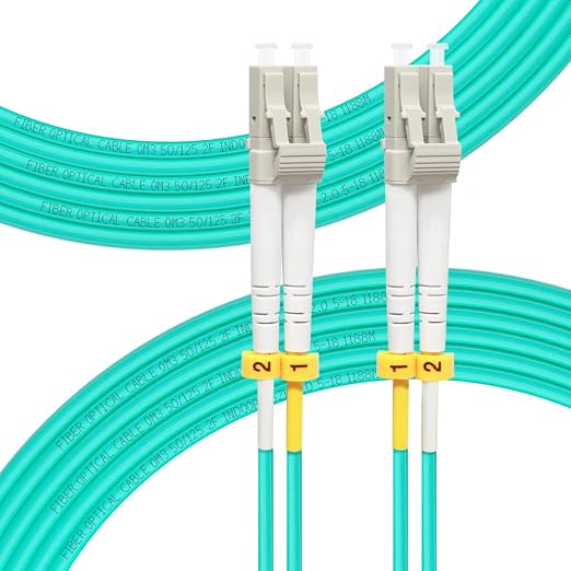FLYPROFiber- LC to LC Fiber Patch Cable OM3 15M, Length Options: 0.2m-200m by FLYPROFiber