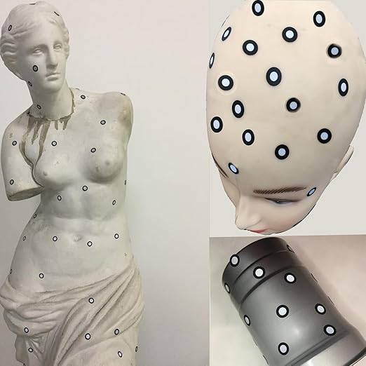 6.0mm Optical Tracking 3D Scanner Marker for Industrial Consumer 3D Scanner,3D Scanning Markers Dots Stickers Reference Point Markers for 3D Scanning,Diffuse Reflection Markers for 3D Scanner (100pcs)