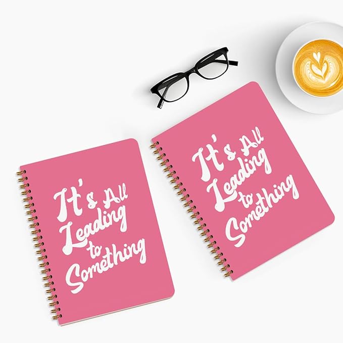 2Pcs Spiral Notebook, Floral Rough Draft College Ruled Spiral Notebook, 160 Pages Hardcover Notebooks Journals for Writing Travel Business Office, Christian Pink Aesthetic Notebooks for Women