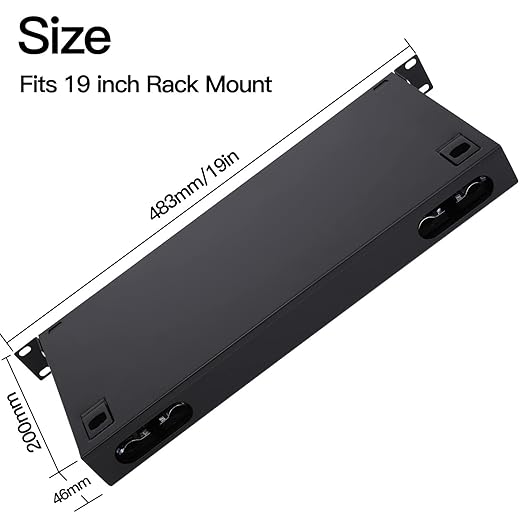 12 Duplex 24 Port LC-OS1 Rack Mount Enclosure Box + Splice Trays Fiber Cables - Image 6