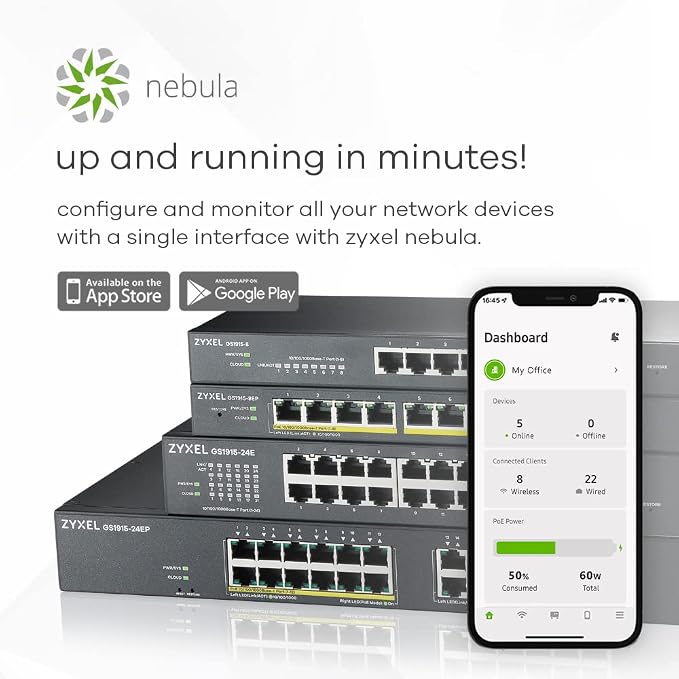 Zyxel 24 Port Ethernet Switch | Smart Managed Gigabit Network Switch | 24x GbE - Image 7