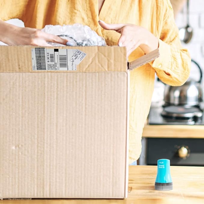 Guard Your ID Wide Advanced Roller 2.0 Identity Theft Prevention Security Stamp Turquoise