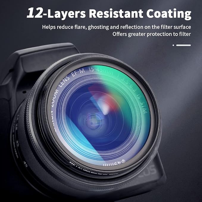 JJC 49mm UV Filter for Canon EOS R100 R50 R10 - Image 5