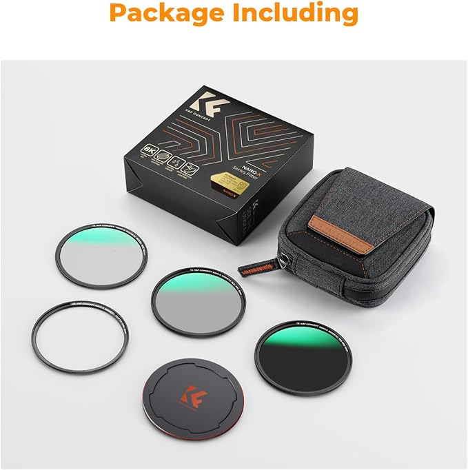 K&F CONCEPT 52mm Magnetic CPL+ND8+ND64+Magnetic Basic Ring+Lens Cap Camera Lens - Image 7