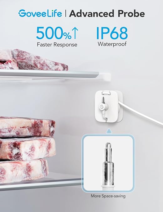 GoveeLife Freezer Thermometer Alarm 2 Pack, Smart Bluetooth Temperature Monitor - Image 2