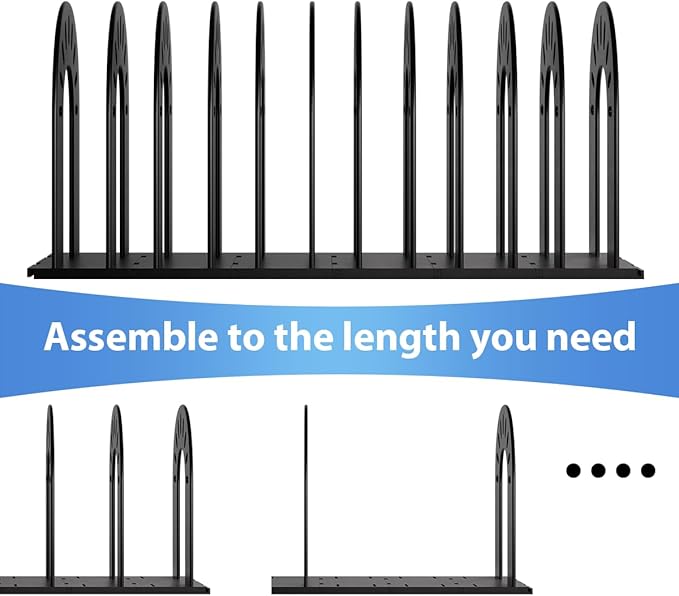 File Organizer,Desk Organizer,Binder Organizer for Desk, Mail Organizer,Adjustable Vertical Magazine File Holder for Office School & Classroom (black)