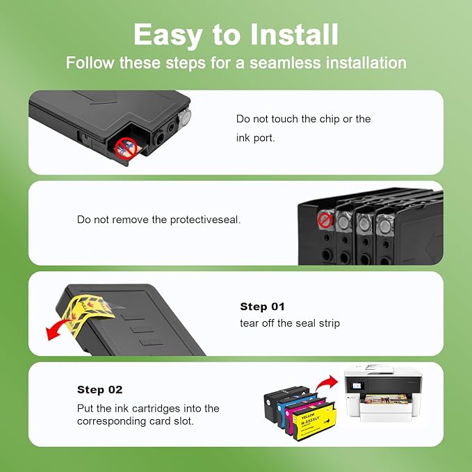 952XL Black Ink Cartridges with Upgrade Device Replacement for HP 952XL Black Ink Cartridges for HP Officejet Pro 7740 8720 8710 8210 8715 8740 8702 8730 8725 Printers (952XL BK High-Yield 2 Packs)