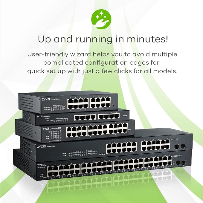 Zyxel 24 Port PoE Switch | Smart Managed | Gigabit Network Ethernet Switch | - Image 4