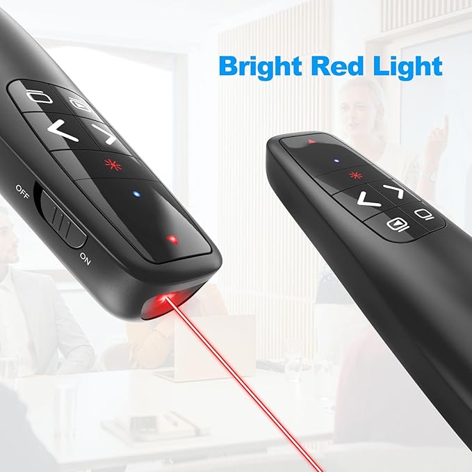 Wireless Presentation Clicker PowerPoint Presenter Remote : USB Type C Clicker - Image 4