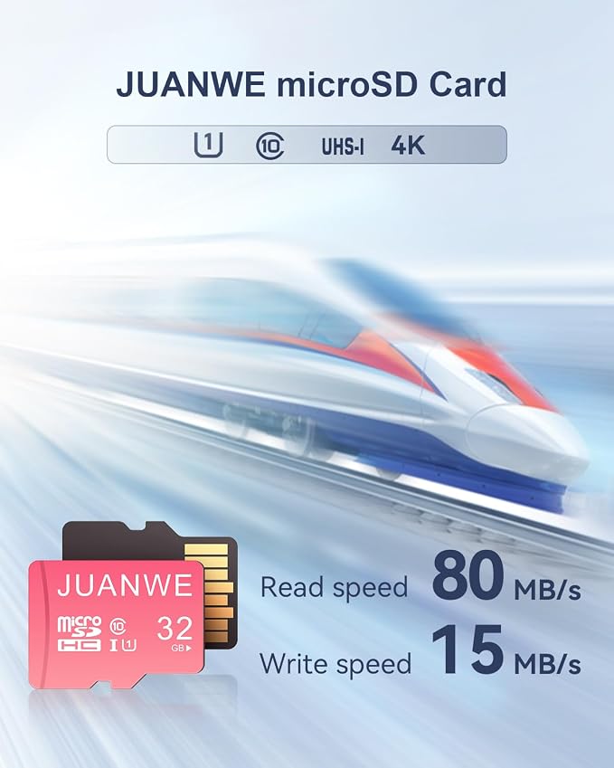 JUANWE 32GB Micro SD Cards 5 Pack Memory Card, SDHC High-Speed U1 SD Card - Image 2