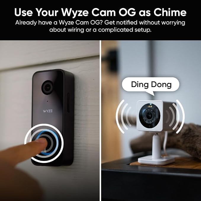 Wyze Video Doorbell v2, 2K Video, Two-Way Audio, Color Night Vision, Compatible - Image 8