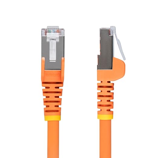 StarTech.com 25ft Orange CAT6a Ethernet Cable, Snagless RJ45, 100W PoE++ - Image 2