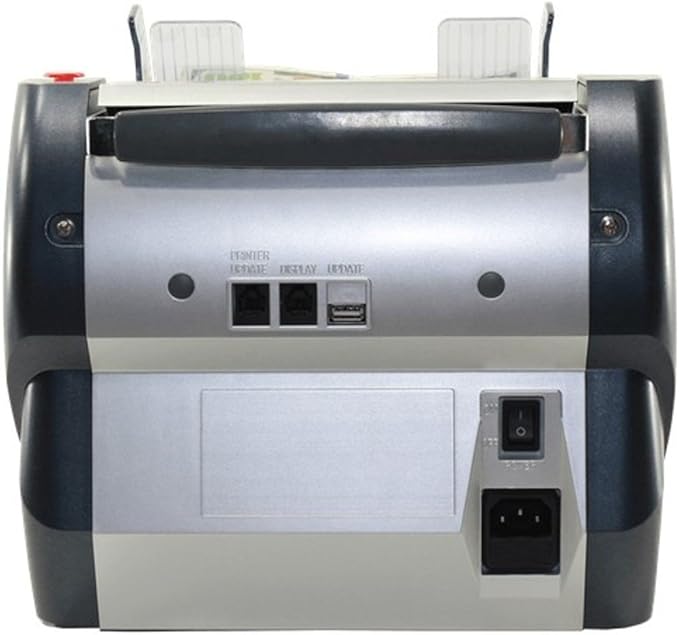 AccuBANKER AB4200 Bill Counter, 300 Bills Hopper Capacity, 200 Bills Stacker Capacity, Variable Counting Speeds up to 1,800 Bills/min & Emergency Stop Function, Commercial Grade, UL & CE cert