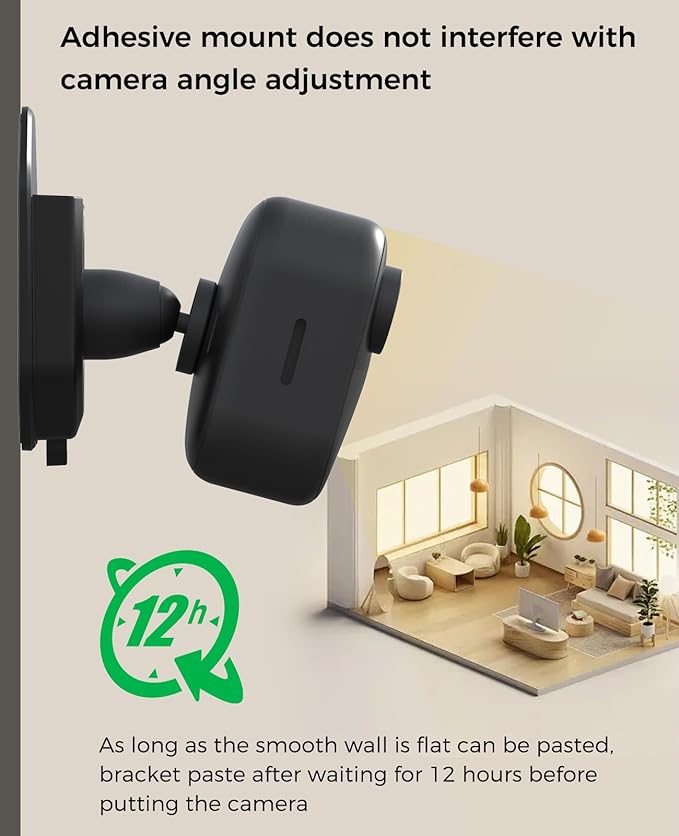 2 Pack Blink Camera No Drill No Screws Wall Mount Bracket - Image 4