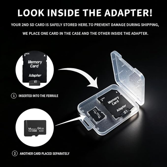 64GB Micro SD Card 2-Pack, High Endurance A1 U3 V30 4K Video Recording - Image 5