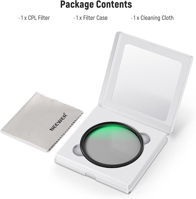 Neewer 95mm Polarizing Filter, 24 Layer Multi Resistant Nano Coated MC CPL - Image 8