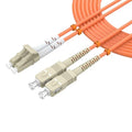 Multimode Duplex OM1 Fiber Patch Cable LC/UPC to SC/UPC 75M/246FT Fiber Optic by lidkew