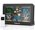 Geevon Weather Stations Wireless Indoor Outdoor Thermometer, Color VA Display by GEEVON