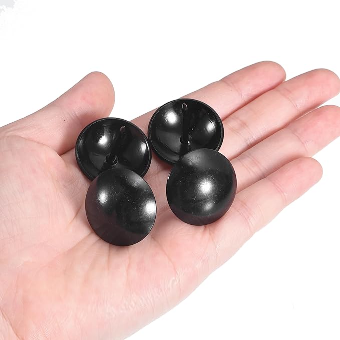 uxcell Upholstery Tacks Nail Pins Furniture, 30Pcs 25x28.5mm Thumb Tack Pins Assortment Kit Carbon Steel for Home Sofa DIY Decorative Nail Heads Nails, Black