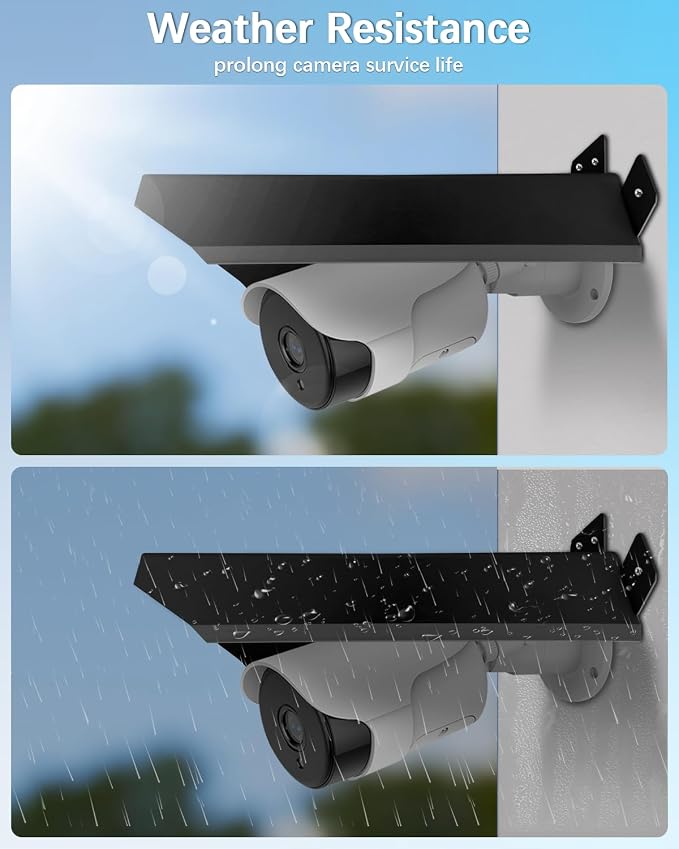 Universal Security Camera Sun Rain Cover Shield, Waterproof Protective Roof - Image 3