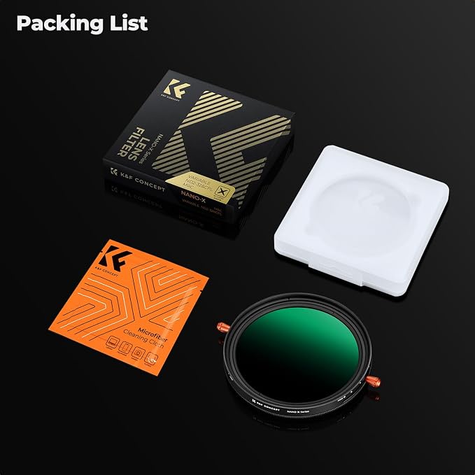 K&F CONCEPT 62mm Variable Fader ND2-ND32 ND Filter and CPL Circular Polarizing - Image 7