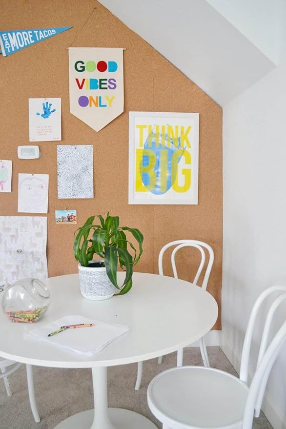 Manton Cork Premium Cork Roll - 3’ x 12’ x 1/4”, 100% Natural Facing Grade Material, Custom Cut Cork for Home, School, and Office Walls & Bulletin Boards