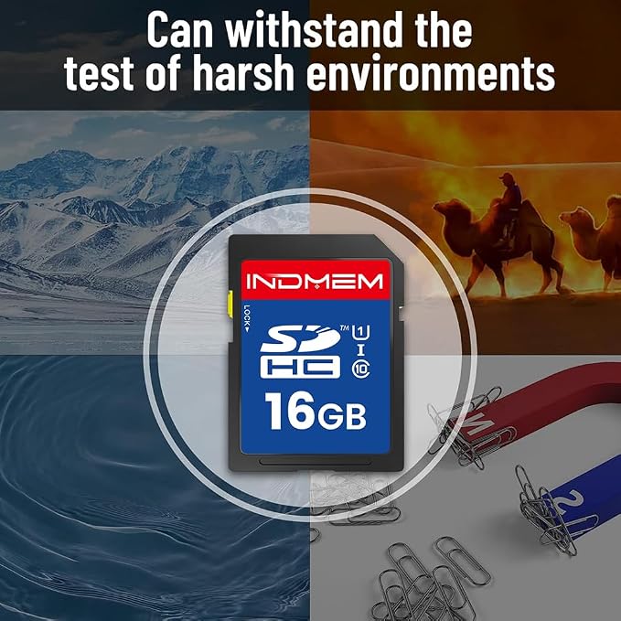 16GB SD Card, C10 SDHC UHS-I Memory Cards U1 Class 10 High-Speed Full 4K HD - Image 7