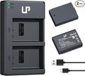 LP LP-E10 Battery Charger Pack, 1600mAh 2-Pack Battery & Dual Slot Charger by LP