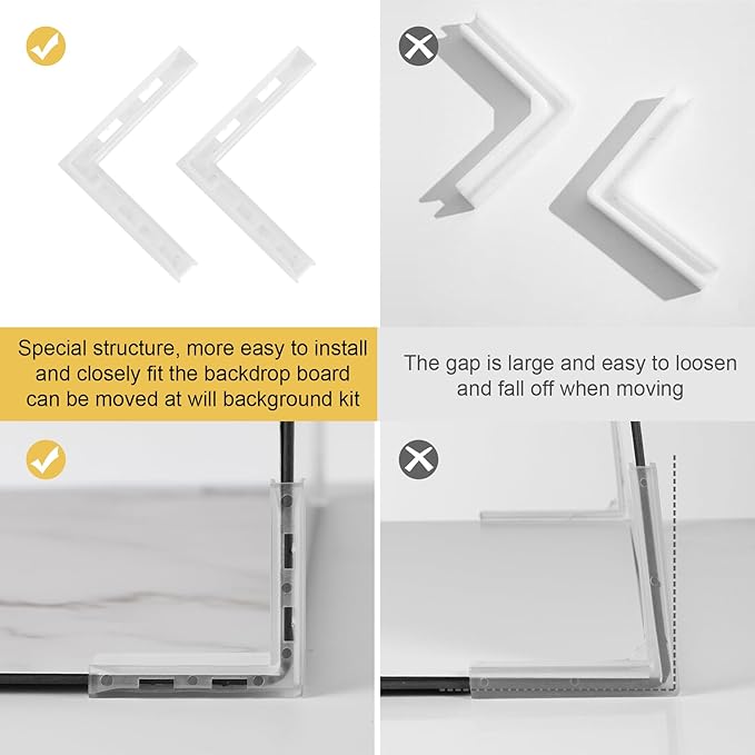 Meking 12Pcs 22Patterns Small Product Photography Backdrops Kit Photo - Image 5