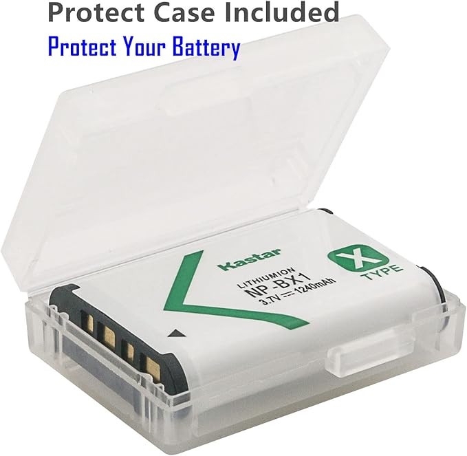 Kastar 1-Pack NP-BX1 Battery and AC Wall Charger Replacement - Image 2