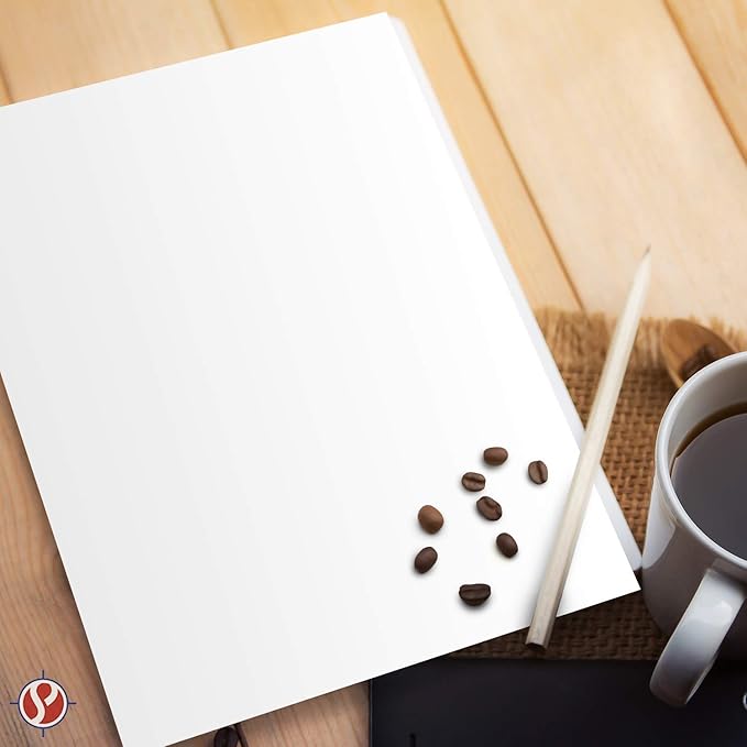 Half Letter Size - 8.5 x 5.5 Inches Copy Paper, White Memo Sheets, 20lb Paper, 500 Sheets Per Pack (8.5 x 5.5)