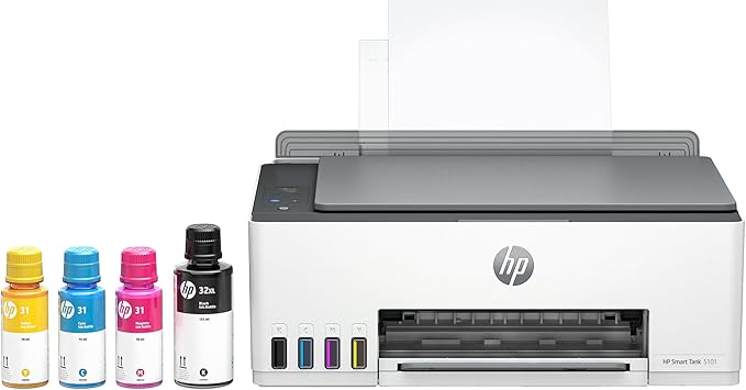 HP Smart Tank 5101 Wireless All-in-One Ink Tank Printer with up to 2 years of ink included (1F3Y0A)