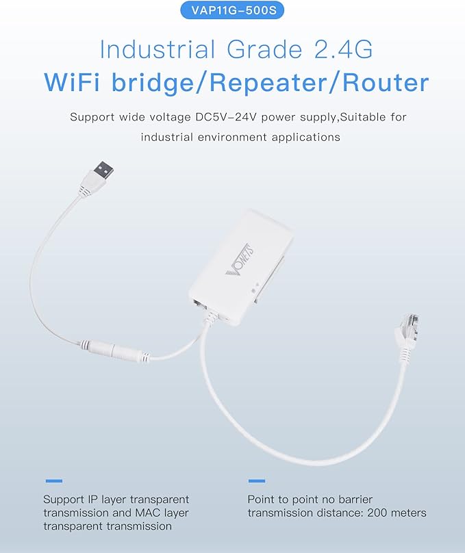 VONETS 2.4GHz WiFi Router/Wireless Bridge Ethernet Repeater/WiFi Hotspot - Image 2