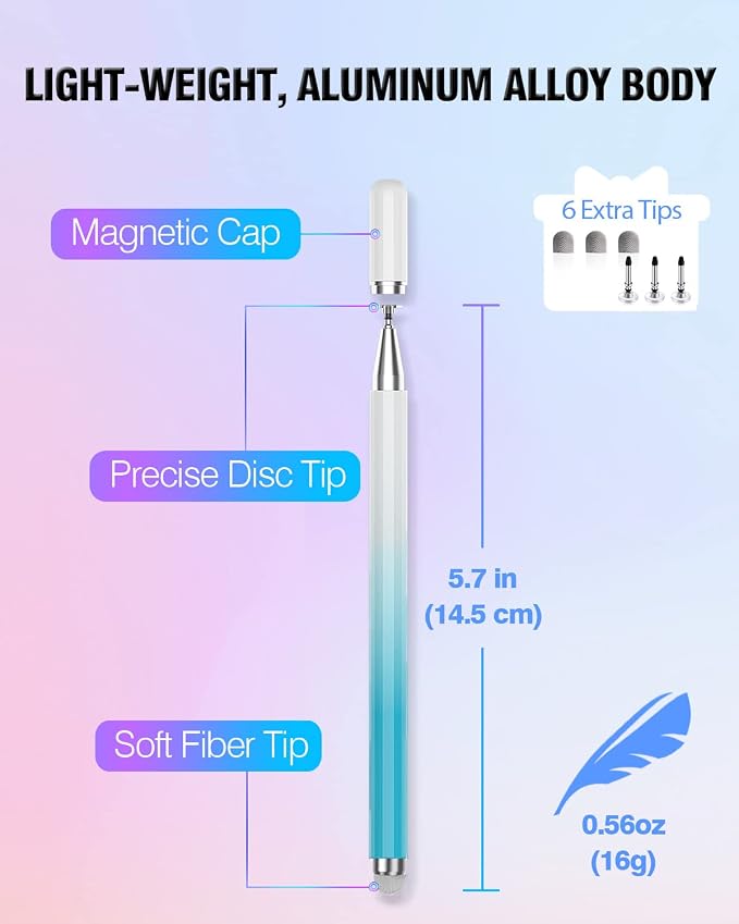 Stylus Pens for Touch Screens, 2 in 1 High Precision Universal Stylus Pen for - Image 7