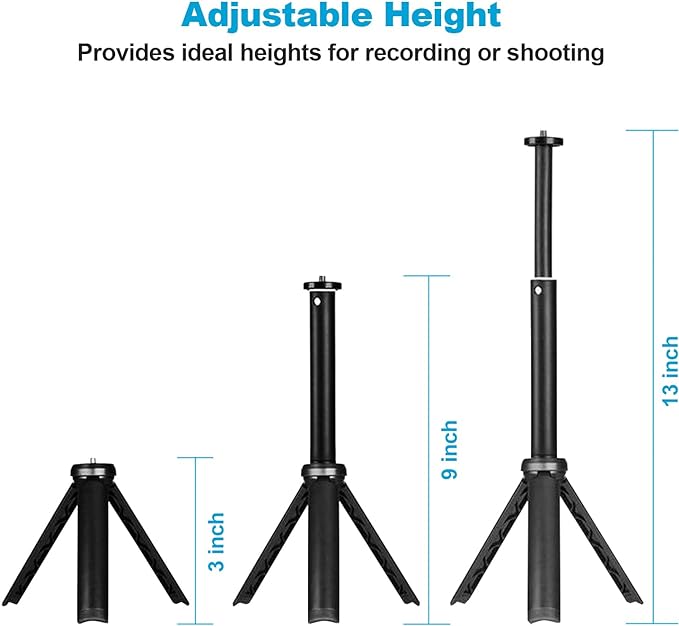 NexiGo Lightweight Mini Tripod for Camera/Phone/Webcam, Extendable Stand - Image 4