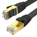 Ercielook CAT8 Ethernet Cable 25 ft High Speed, Shielded Flat Internet Cable by Ercielook