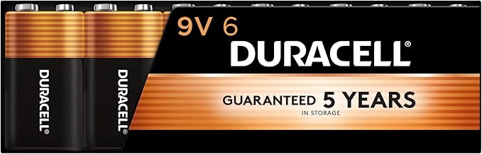 Duracell Coppertop 9V Battery, Long-lasting All-Purpose Alkaline 9V Batteries by Duracell