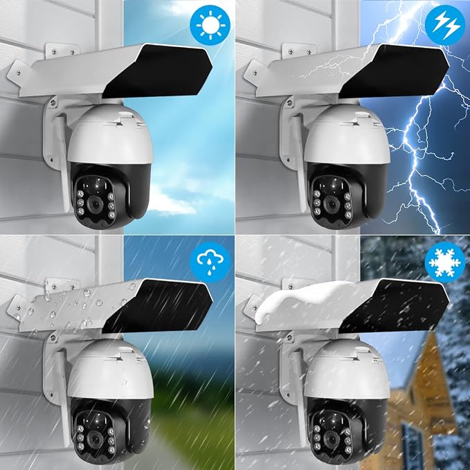 OOSSXX Universal Outdoor Security Camera Sun Rain Cover Shield - Image 6