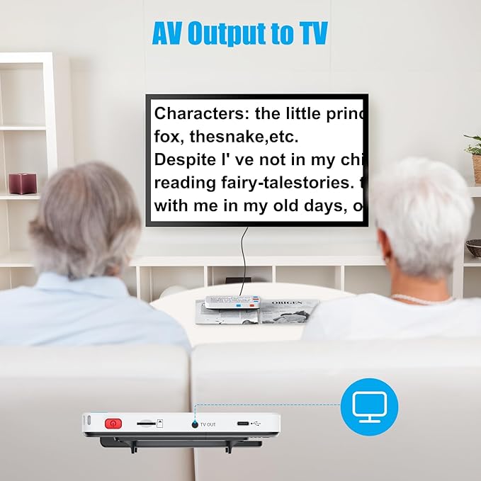 Eyoyo Portable Digital Magnifier Electronic Reading Aid 5.0 inch w/Foldable - Image 5